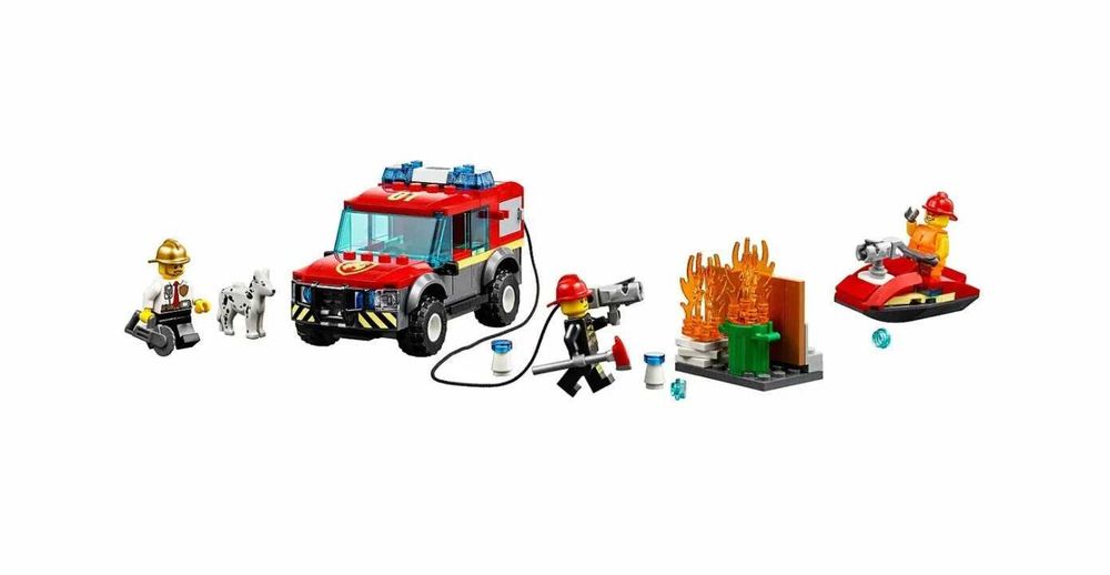 Конструктор CITIES Пожарное депо 533 детали (Подарок для мальчиков)