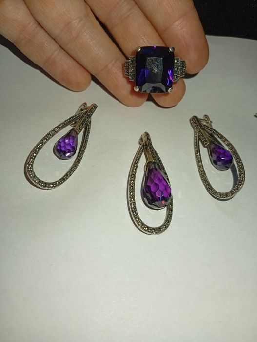 Набор серебро женский