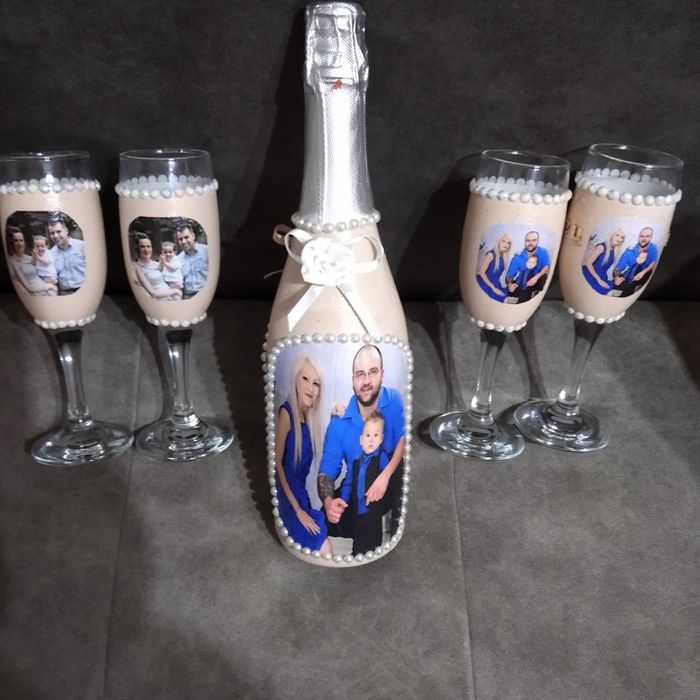 Изработвам шишета и чаши за повод