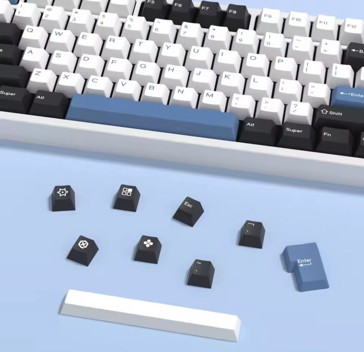 KBDiy Artic keycaps - PBT - Double shot - Cherry MX