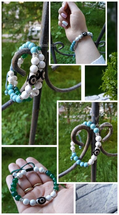 Оригинальный подарок сувенир талисман ДЗИ 3 глаза женский.