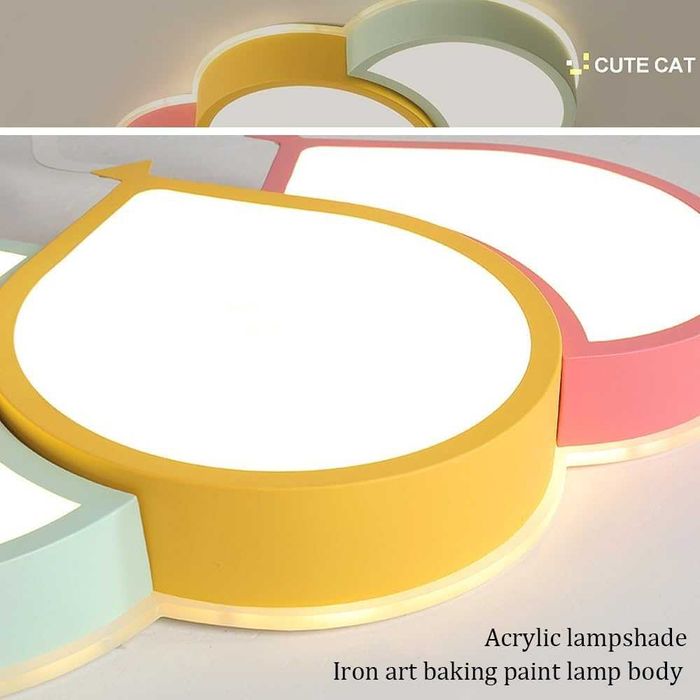 LED ЛЕД детски полилей лампа димируемо дистанционно балон, анимационен