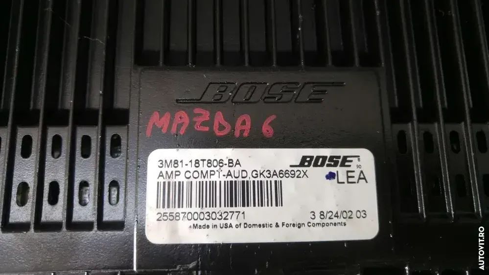Amplificator sunet mazda 6 gg 3m8118t806ba