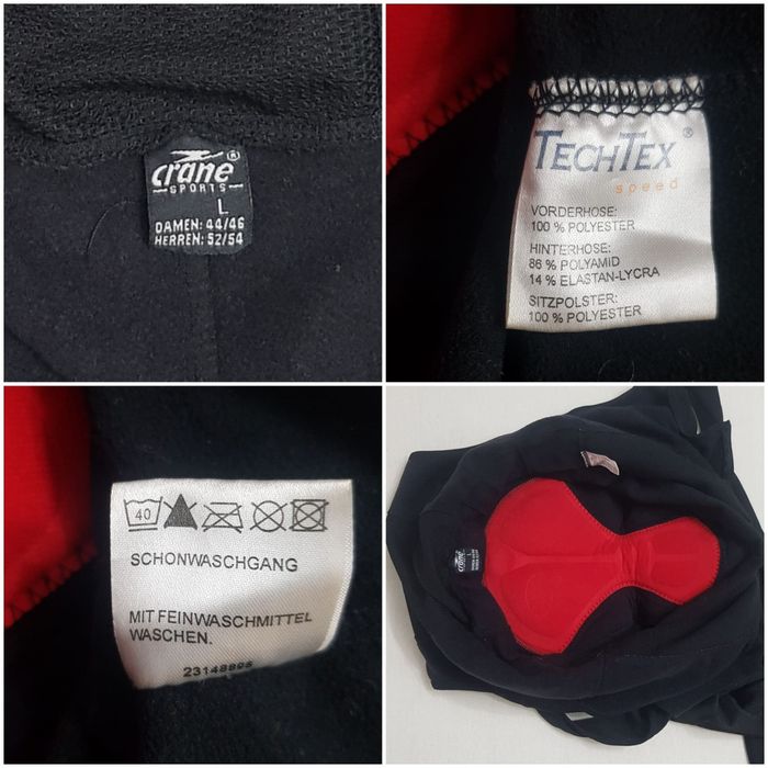 Pantaloni termici ciclism, bike, toamnă iarnă, nr. L unisex, Crane