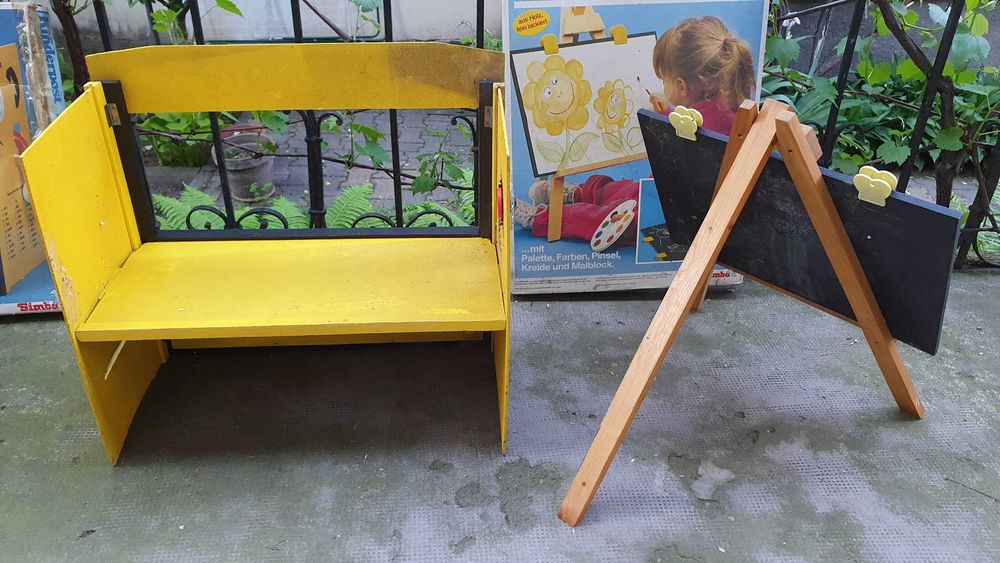 Jucarii din lemn vintage oficiu postal si tabla