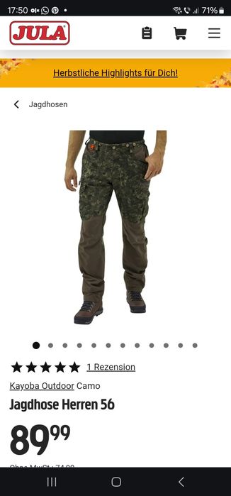 Pantaloni vanatoare impermeabili.