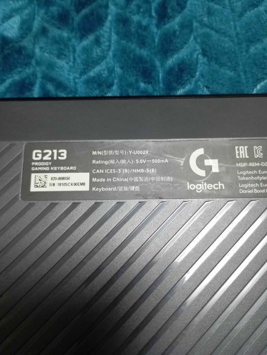 Tastatură gaming Logitech G213 Prodigy