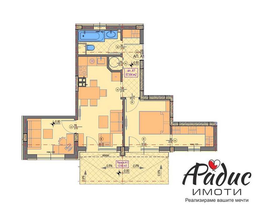 Продава се Тристаен апартамент в София, Манастирски ливади - 70 кв.м за 2572 €/кв.м - Снимка #10