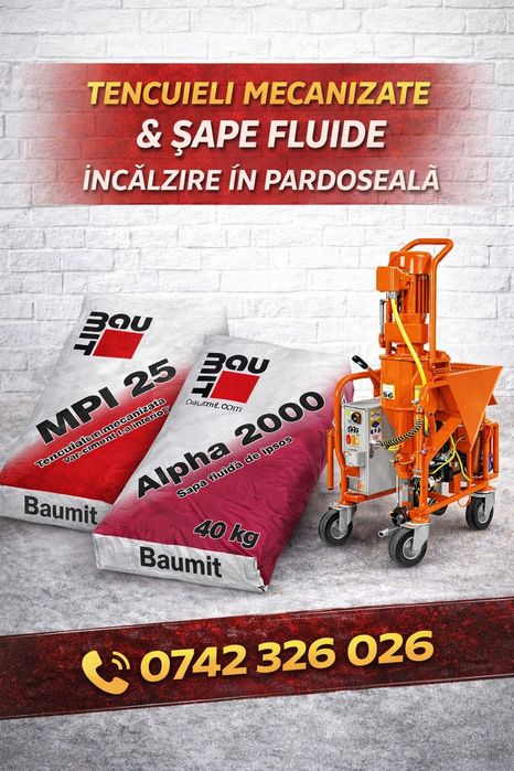 Tencuieli mecanizate  și Sape fluide