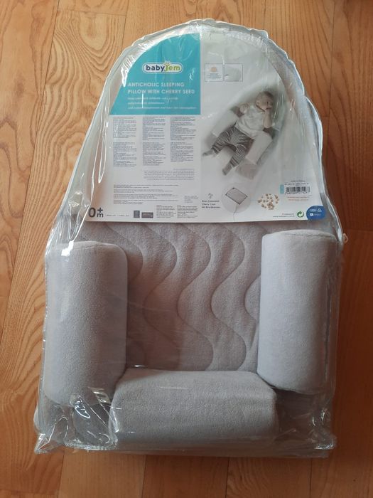 Бебешка възглавница за спане Babyjem против колики, с черешови ядки