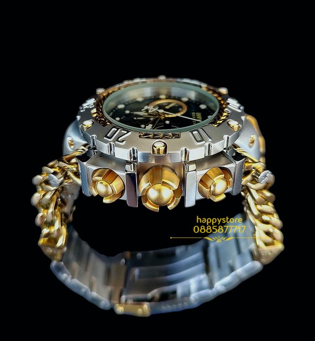 INVICTA Gladiator Silver/Gold 60 mm, Инвикта нов ръчен часовник