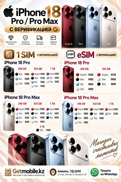 Iphone 18 pro/pro max. С Верификацией. Айфон 18 про/про макс