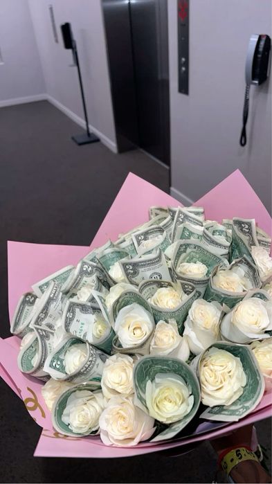 Денежный букет, букет из денег