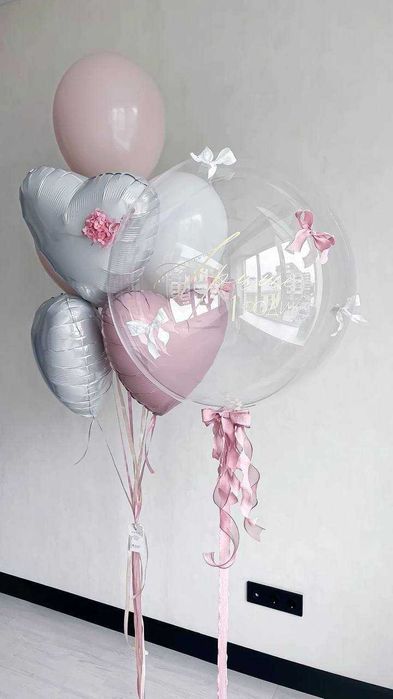 Шары на 8 марта декорация , оформление ( 8 mart padarka) oformleniya