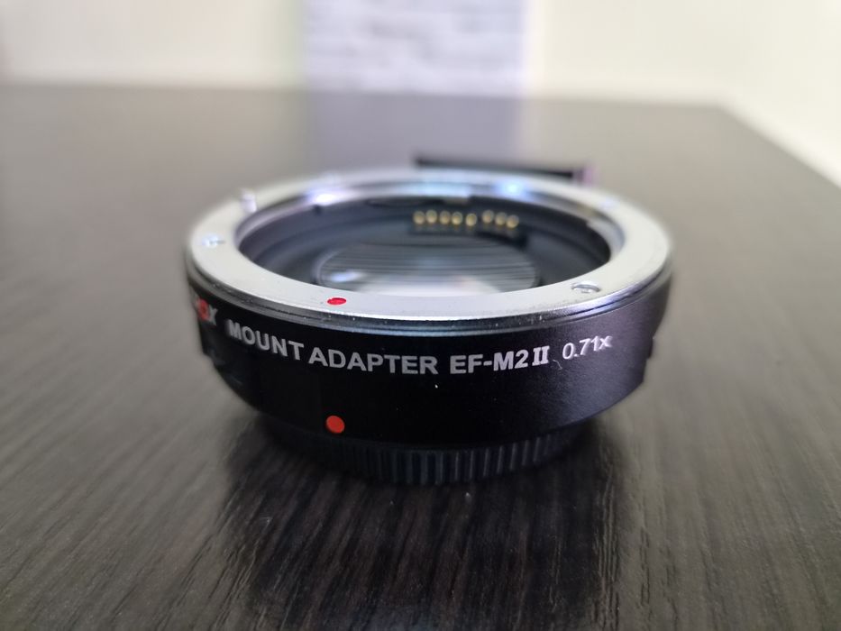 Obiectiv Sigma 17-50 F2.8, montura Canon si Viltrox EF-Mount Lens to MFT micro 4/3 Speedbooster Cine MFT 4/3 - Canon EF