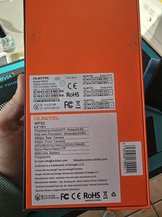 Oukitel WP52, 4/256 GB, Nou, 2 ani garanție