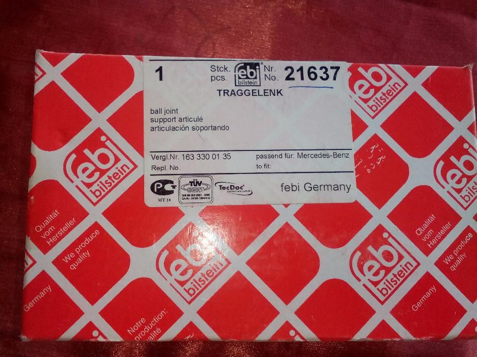 Долни шарнирни болтове за Мерцедес МЛ - Febi Bilstein Germany