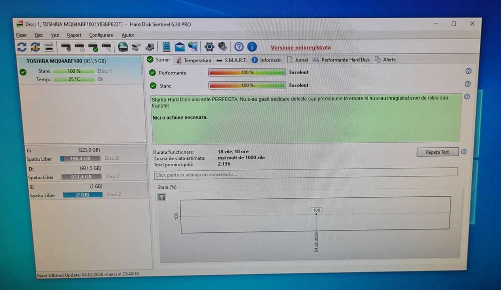 19.HDD Hard Disk Laptop Toshiba 1TB 5400rpm 128MB SATA3