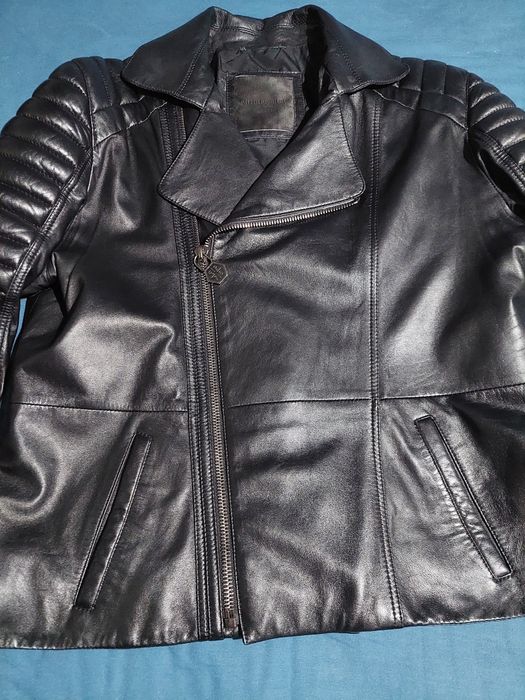 Кожено яке Philipp Plein стил Bomber