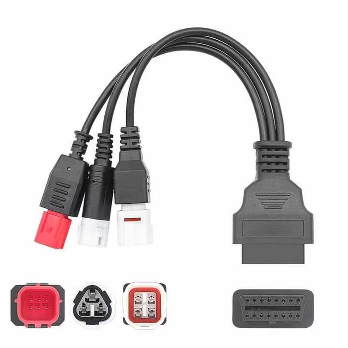 OBD2 Кабел за Yamaha и Honda Мотоциклети – 3-пинов, 4-пинов и 6-пинов