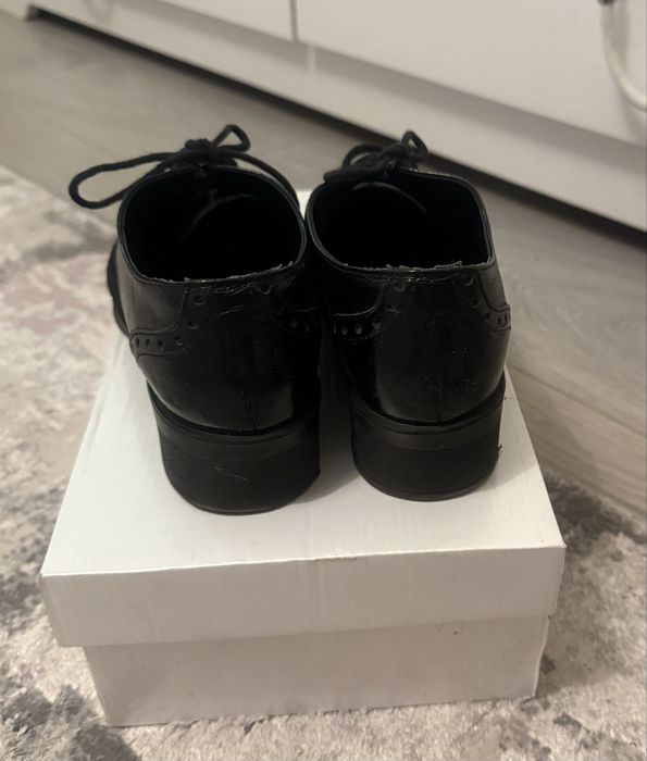 Pantofi piele tip oxford - mar. 37