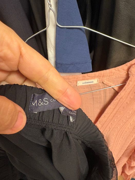 Fusta midi dreapta cu paiete Marks and Spencer