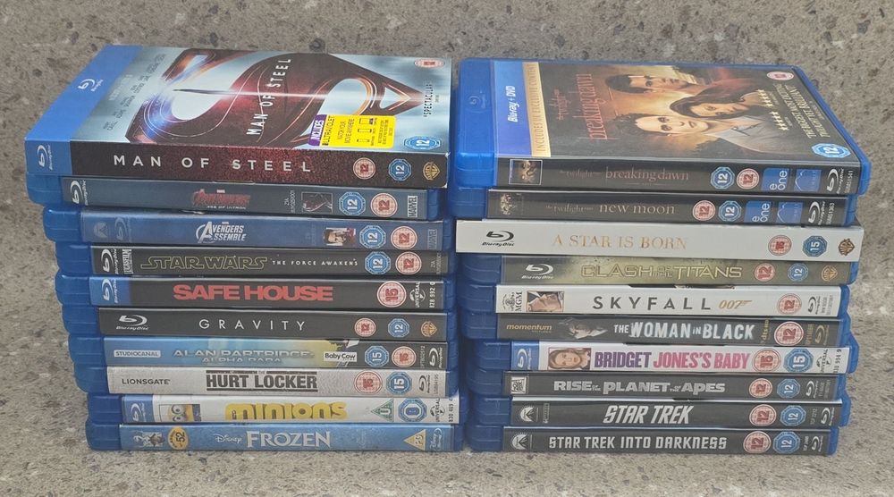 REZERVAT Lot 20 Blu-ray originale – Avengers, Twilight, Star Wars, Man of Steel