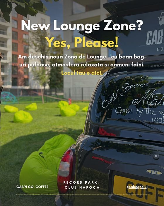 Cafenea Mobila cu Locatie Fixa la The Office Cluj