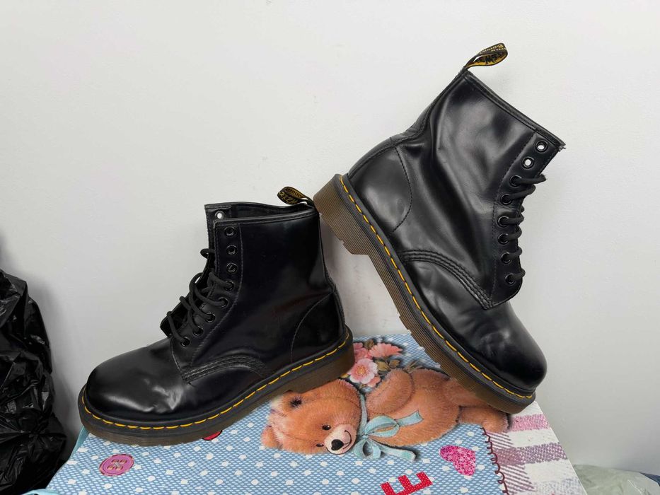 Dr. Martens 11822 Lace Combat Boots Smooth Black Leather''оригинални
