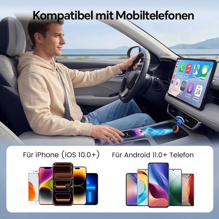Carlinkit Mini Ultra 3 – безжичен CarPlay и Android Auto адаптер