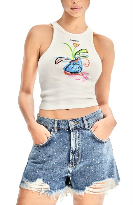 Дамски къси панталонки с камъчета DESIGUAL