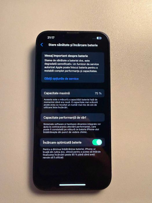 Vând iPhone 14 Plus, 128GB, culoare Midnight