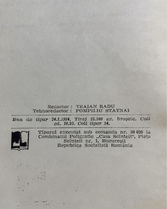 Ion Minulescu-corigent la lb. romana. 1974