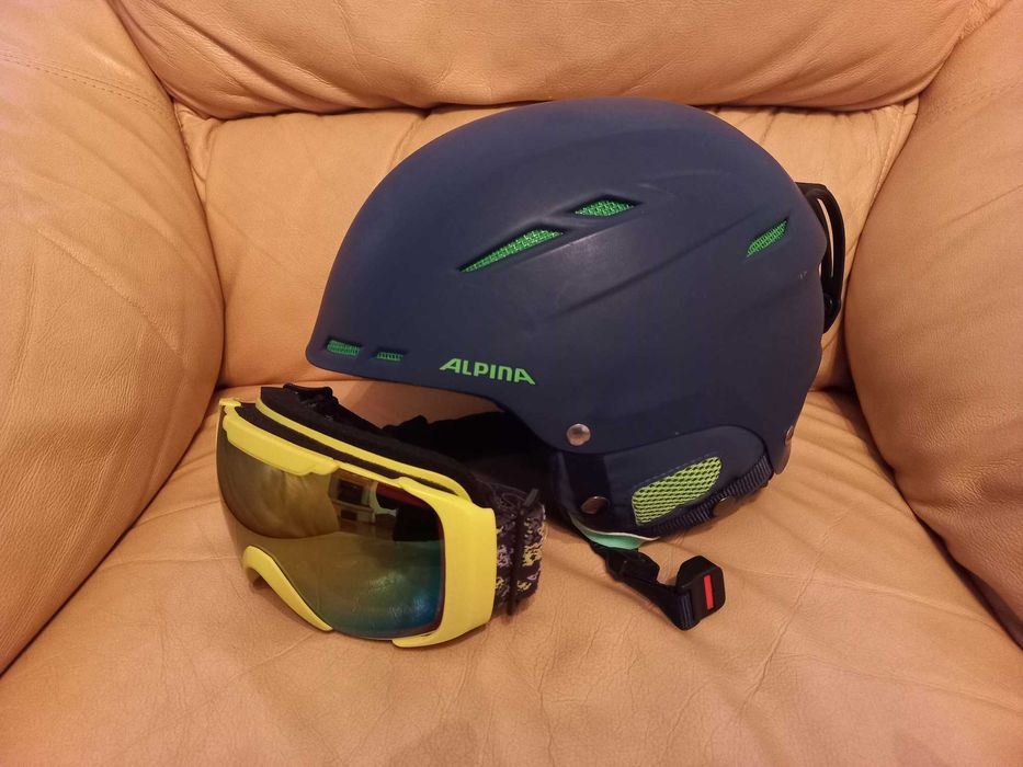 Каска за ски и сноуборд ALPINA и очила