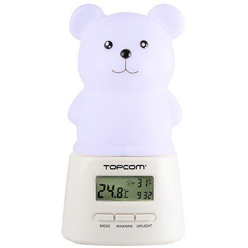 -40 % Reducere,TOPCOM KL4330,Lampa LED+Ceas+Termometru+Alarma,pt.Copii