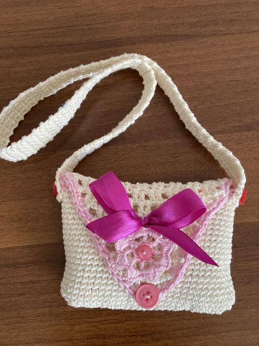 Детские вязаные сумочки