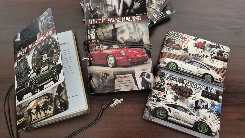 Set Cadou Agenda personalizata A6 Porsche 911