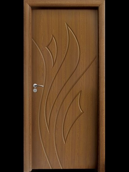 Интериорна HDF врата модел 033-P, цвят Златен Дъб