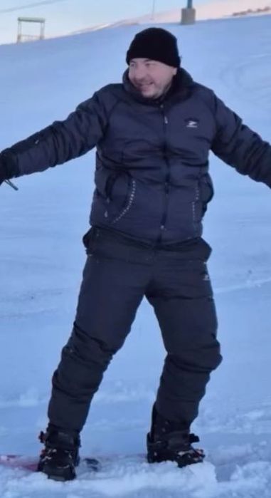 Лыжный костюм мужской, серый