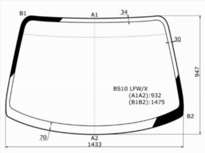Стекло лобовое  Toyota Ipsum