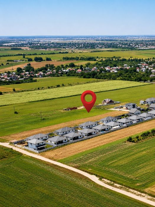 Teren 2.456 mp Zurbaua – 2 fronturi stradale | A0 la 2 km | Asfalt + utilități