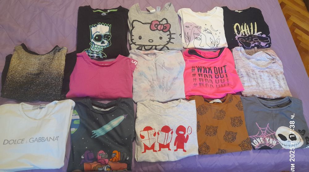 Детски къси панталонки  и тениски  за момиче