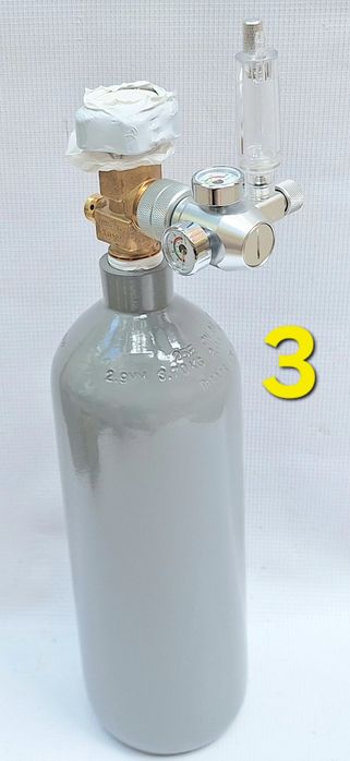 Аквариум,акваристика Co2 бутилки 44/11см. и 55/15см. и регулатори мехурчета