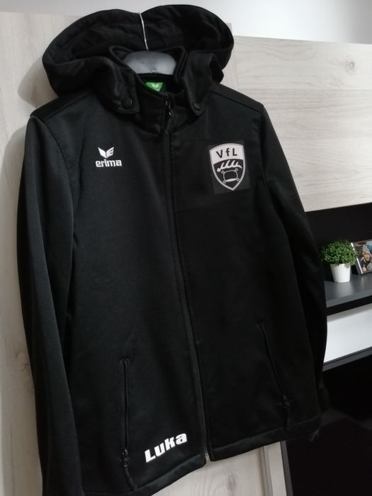 Geaca Softshell copii / băiat, de fotbal, nume personalizat Luca, 158