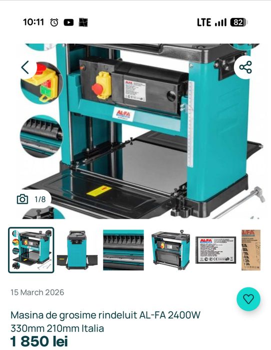 Mașină de rindeluit grosime -second