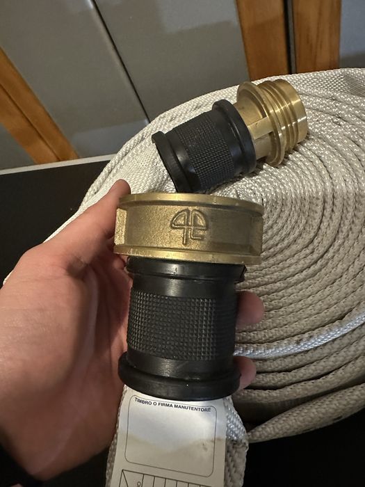 Furtun plat DN45 20m cu racorduri – pompă apă / irigații / PSI