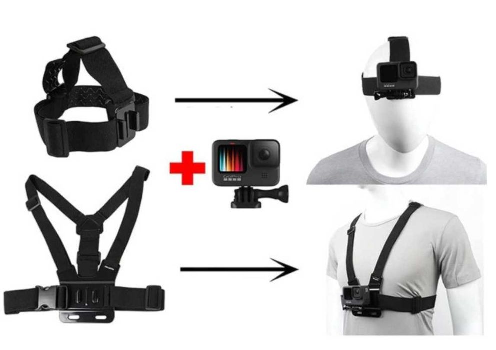 комплект аксесоари за екшън камери 9 части GO PRO SJCAM,EKEN，телефон