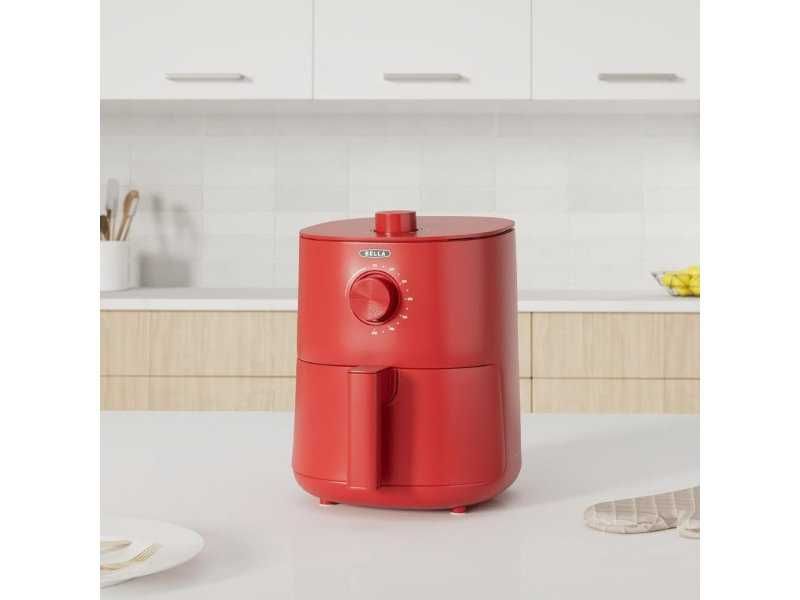 Компатен Еър Фрайър BELLA 17711 - 3L, 1400W, Червен
