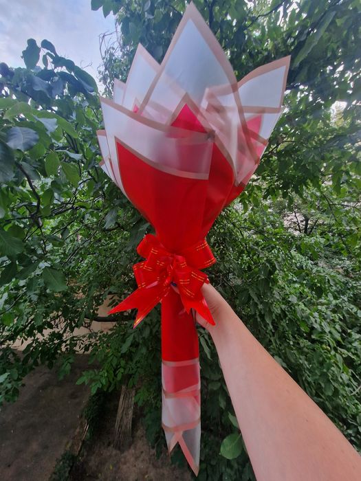 Cadou buchet sub forma de inima din trandafiri de sapun