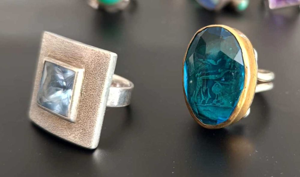 Сребърна бижутерия, пръстени, авторски, уникати